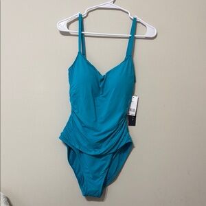 La Blanca Blue/Teal One-Piece Swimsuit